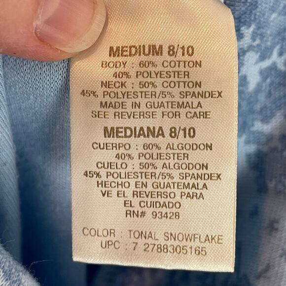 Vintage Bobbie Brooks Christmas Winter snowflake turtleneck knit top size medium - Picture 5 of 7